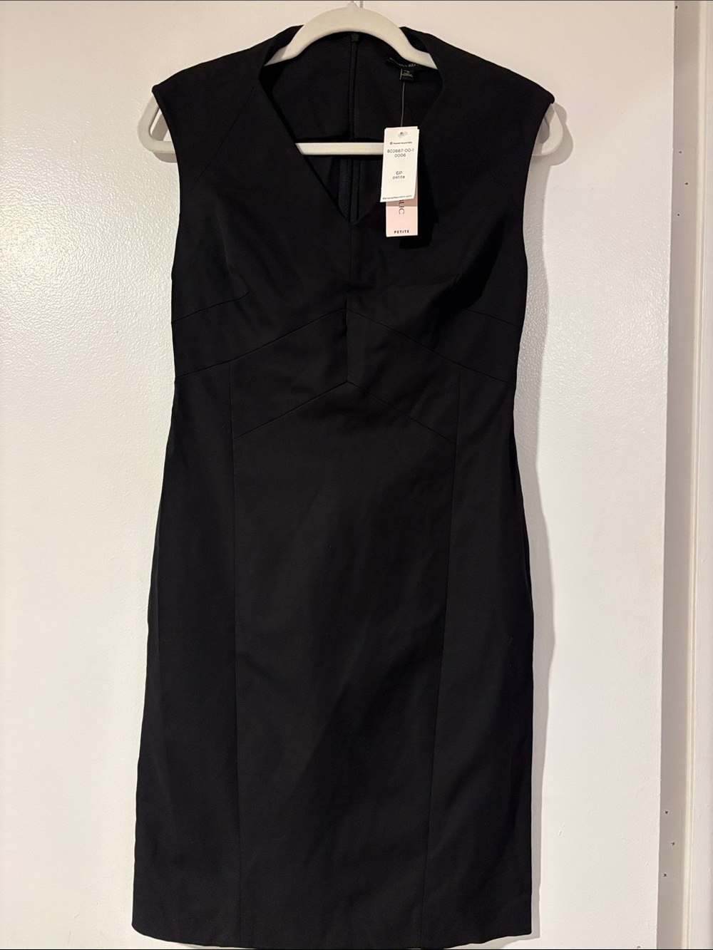 Banana Republic Black Cap-Sleeve Sheath Dress